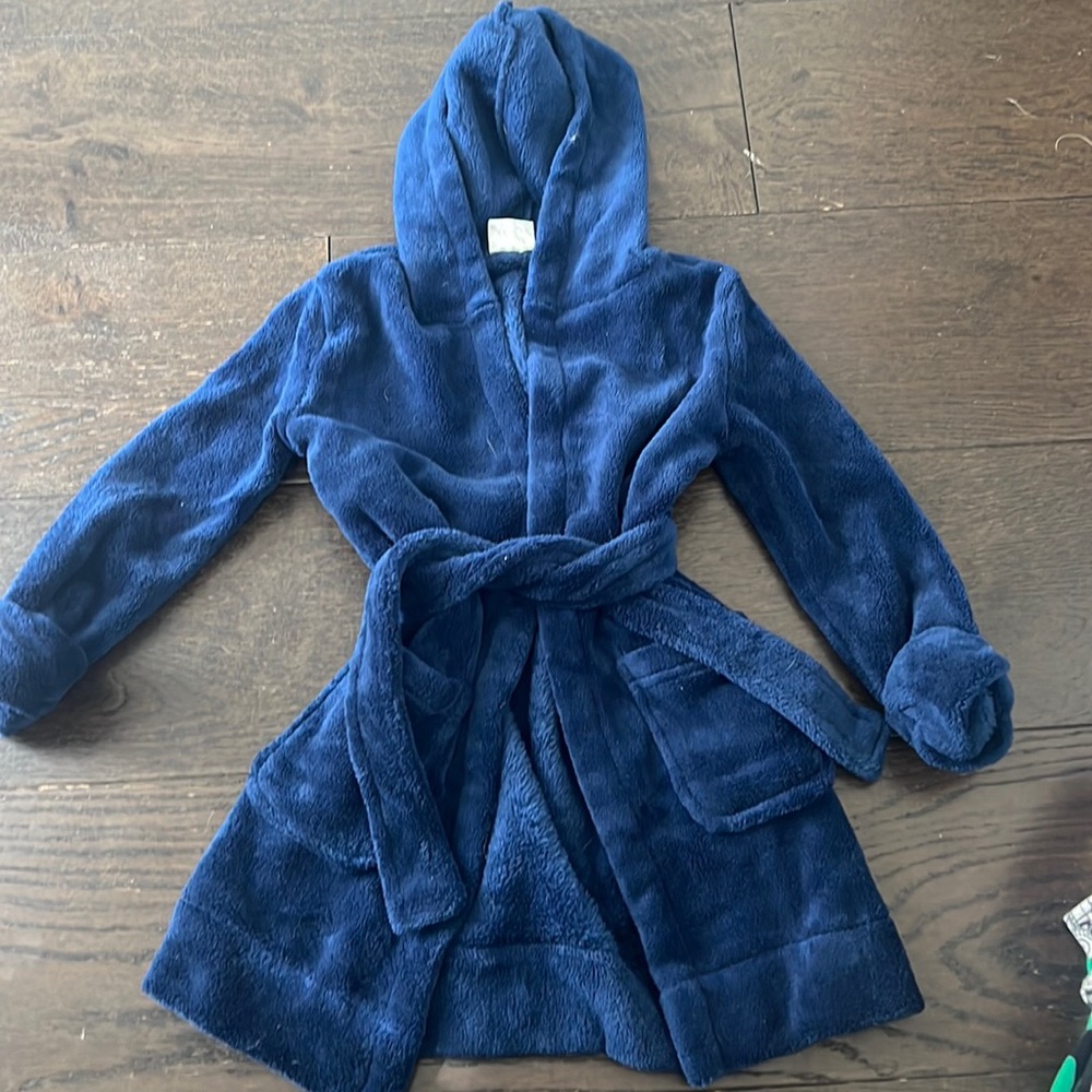 Navy blue hooded robe | size 3T